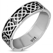 Plain Celtic Knot Silver Band Ring, rp240
